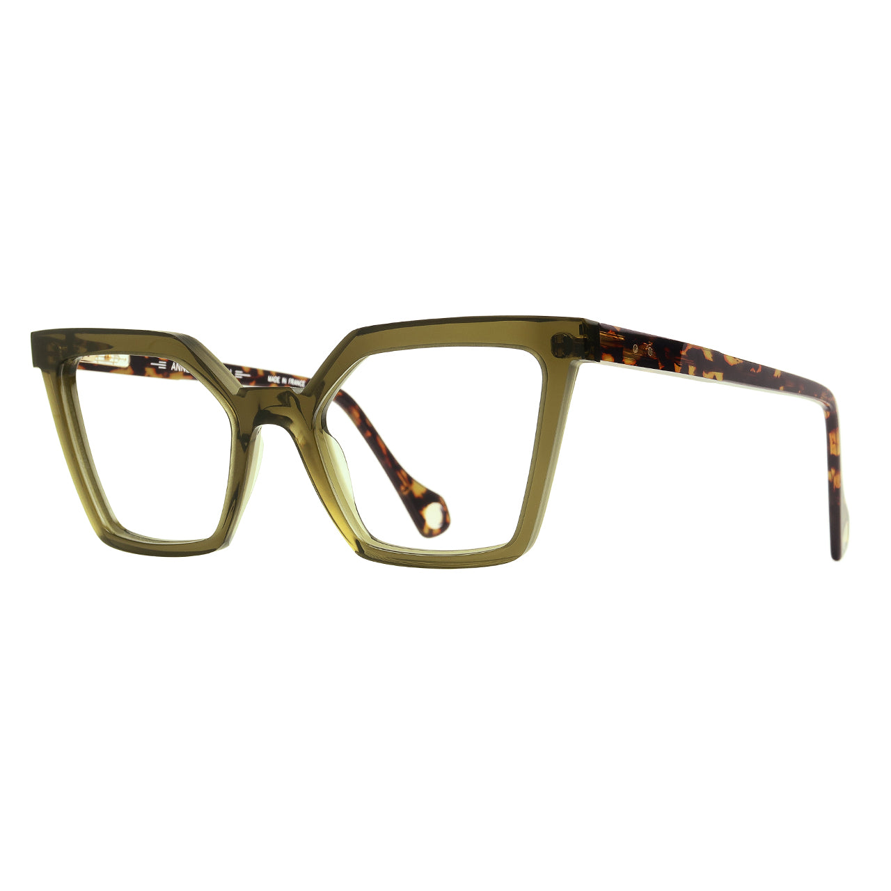 Anne Et Valentin Barceloneta Olive and Tiger Tortoiseshell Side 