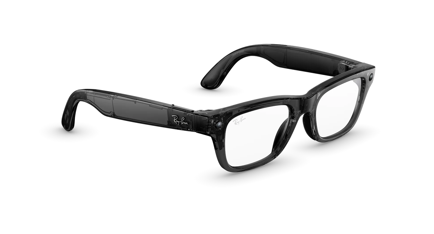 Ray-Ban META Blayzer Optics (Gen 2) Shiny Transparent Black Size 54 PRE-ORDER