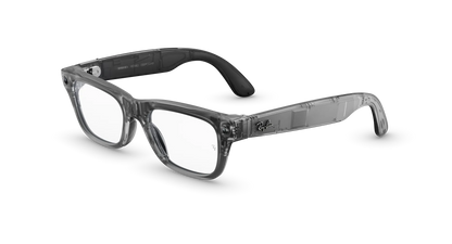 Ray-Ban META Blayzer Optics (Gen 2) Matte Transparent Ice Grey Size 50 PRE-ORDER