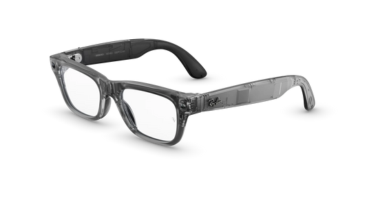 Ray-Ban META Blayzer Optics (Gen 2) Matte Transparent Ice Grey Size 50 PRE-ORDER