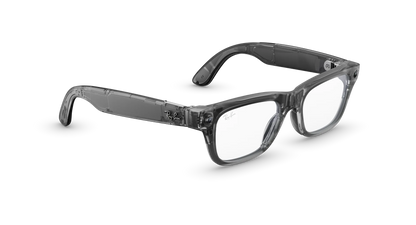 Ray-Ban META Blayzer Optics (Gen 2) Matte Transparent Ice Grey Size 50 PRE-ORDER