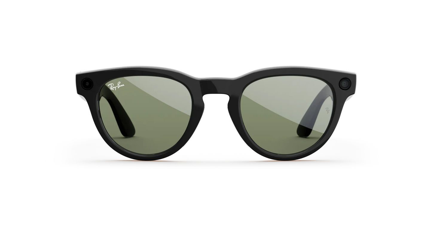 Ray-Ban META Headliner (Gen 2) Shiny Black G15 Lenses Low Bridge Fit