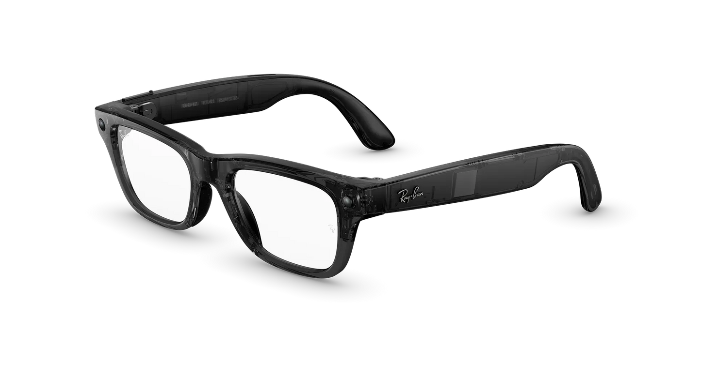 Ray-Ban META Blayzer Optics (Gen 2) Shiny Transparent Black Size 54 PRE-ORDER